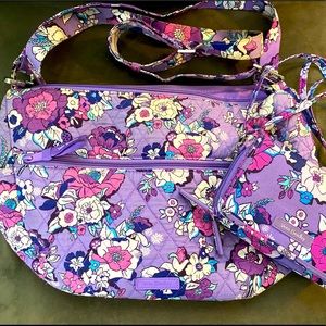 🌸 Vera Bradley “Enchanted Garden” Crossbody & Matching Wallet/Wristlet SET!